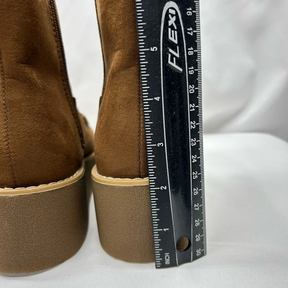 London Underground Charlie Platform Boots in Chestnut 6